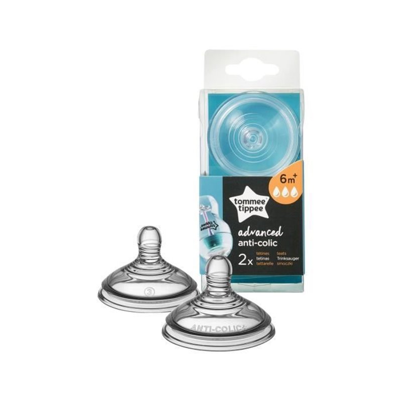 Image secondaire de Tommee Tippee Tétine Anti-Colique Avancé Débit Rapide Lot de 2