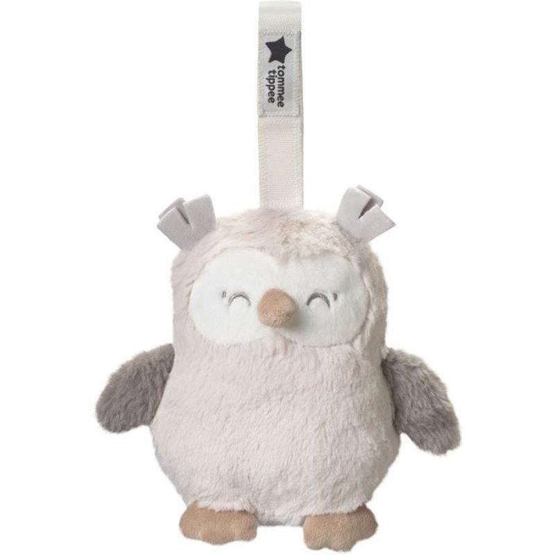 Mini Peluche - TOMMEE TIPPEE - Ollie La Chouette - Aide au sommeil nomade - 6 sons - Rechargeable par USB - Lavable en m