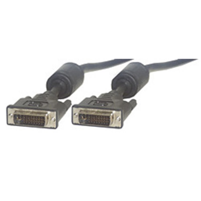 MCL Cable DVI-I Male/Male Dual Link 2m câble DVI Noir