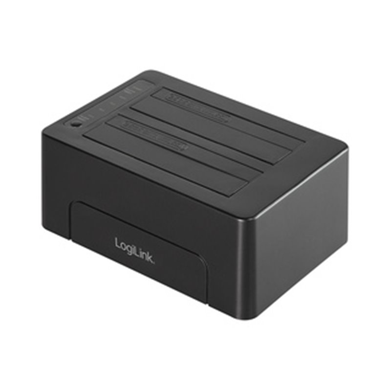 LogiLink QP0028 Station d'accueil de disques de stockage USB 3.2 Gen 2 (3.1 Gen 2) Type-C Noir