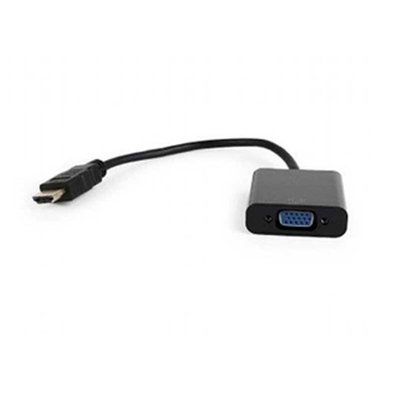 Gembird A-HDMI-VGA-04 câble vidéo et adaptateur 0,15 m VGA (D-Sub) HDMI Type A (Standard) Noir