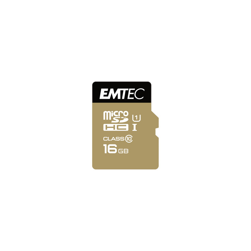 Emtec microSDHC 16GB Class10 Gold+ mémoire flash