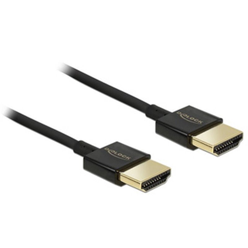 DeLOCK HDMI/HDMI, 1.5 m câble HDMI 1,5 m HDMI Type A (Standard) Noir