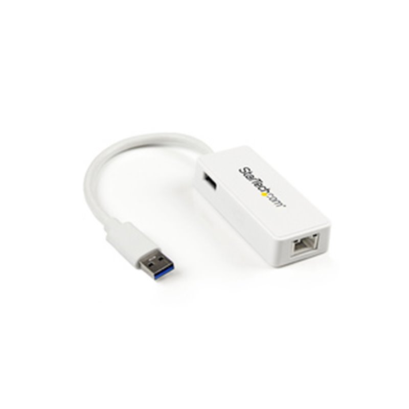 StarTech.com Adaptateur USB 3.0 vers Ethernet Gigabit - Carte Réseau Externe USB vers 1 Port RJ45 - Blanc