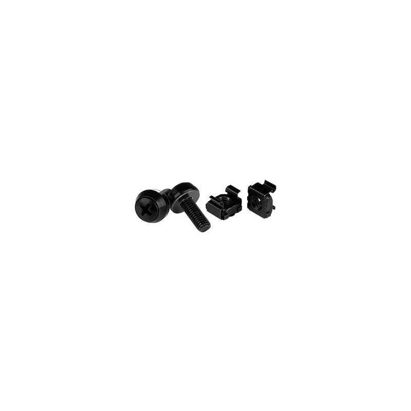 StarTech.com Paquet de 50 vis et écrous cages M6 x 12 mm - Noir