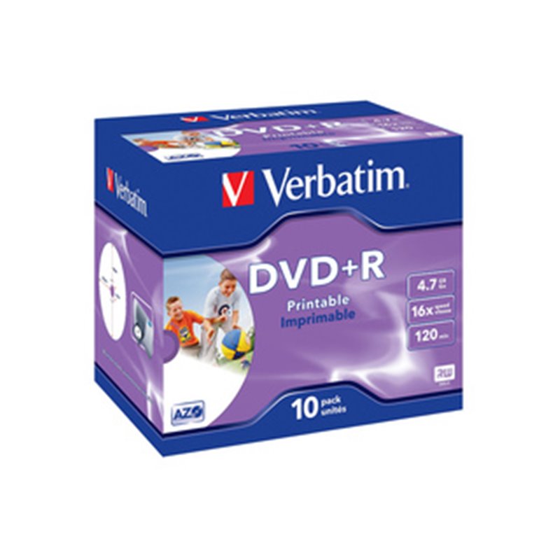 Verbatim 43508 DVD vierge 4,7 Go DVD+R 10 pièce(s)