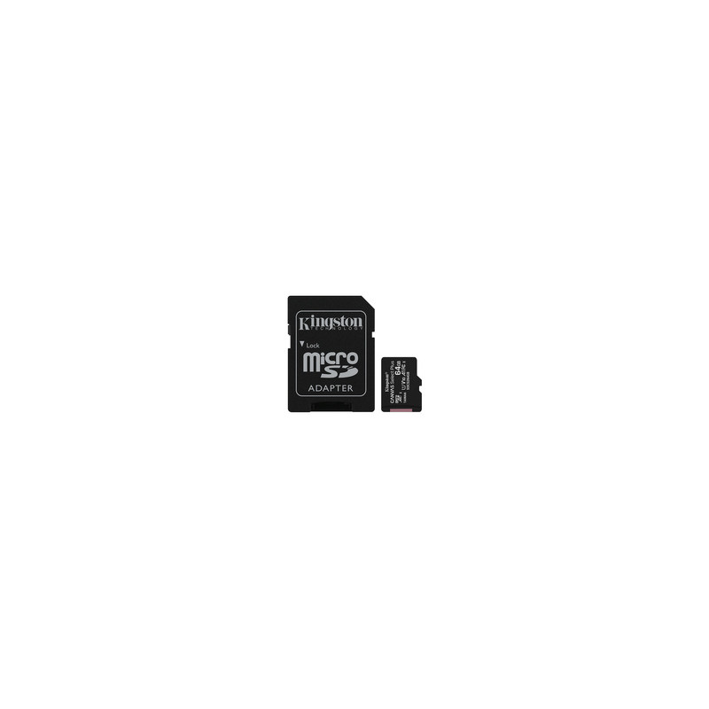 Kingston Technology Pack de deux cartes micSDXC Canvas Select Plus 100R A1 C10 de 64 Go + ADP simple