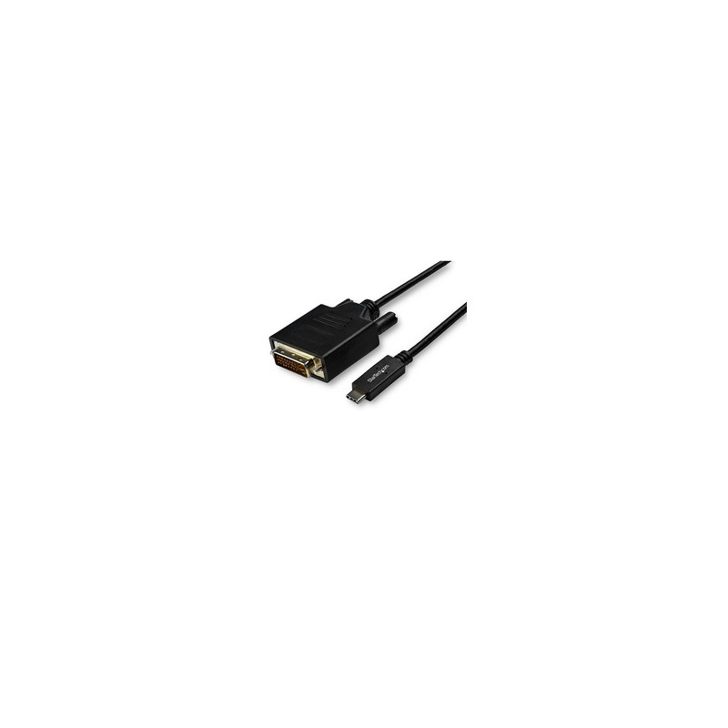 StarTech.com Câble USB-C vers DVI de 3m - Adaptateur Vidéo 1080p (Single Link) USB Type-C (DP Alt Mode HBR2) vers DVI-Di