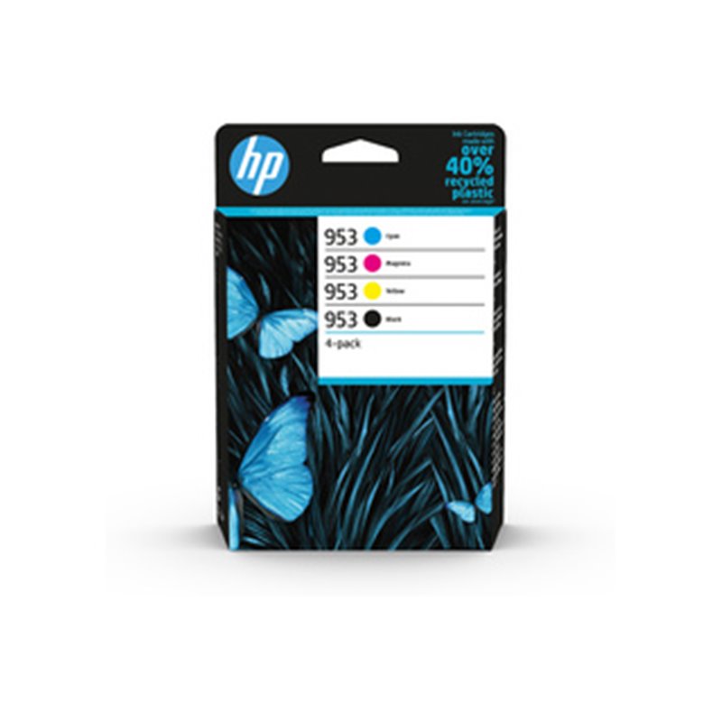 HP 953 Pack de 4 cartouches d'encre Noir/Cyan/Magenta/Jaune authentiques