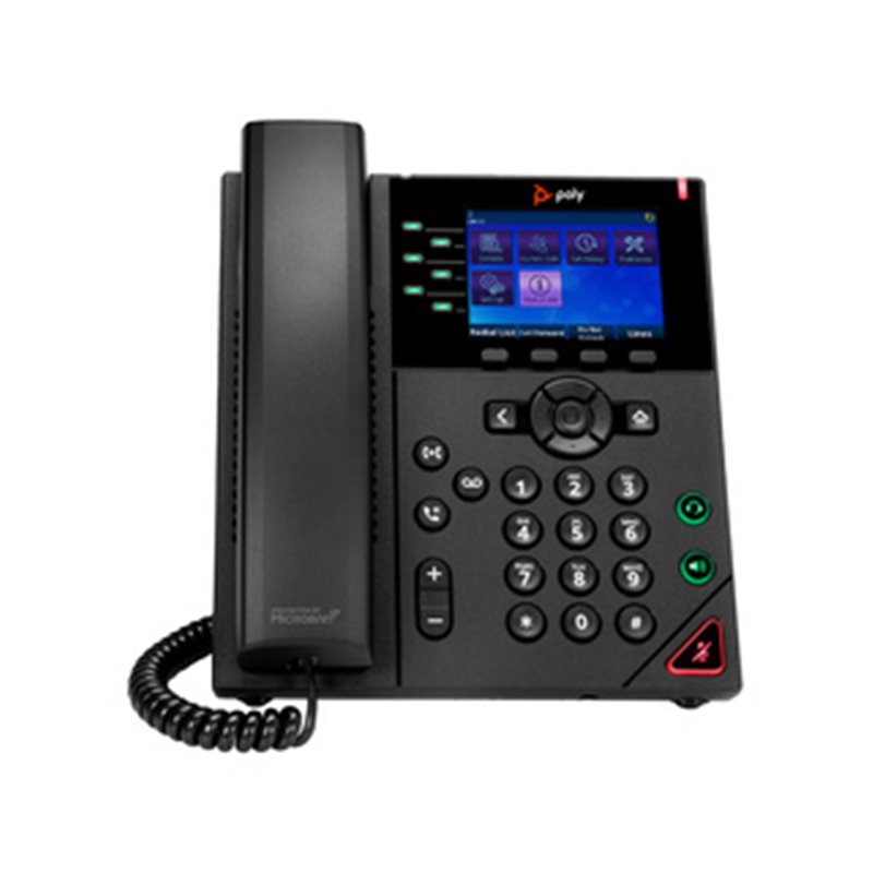 POLY Téléphone IP OBi VVX 350 à 6 lignes et compatible PoE