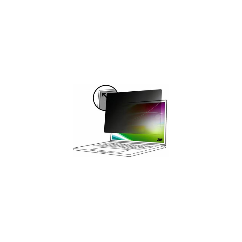 3M Filtre de confidentialité Bright Screen pour ordinateur portable 12.1 po, 16:10, BP121W1B