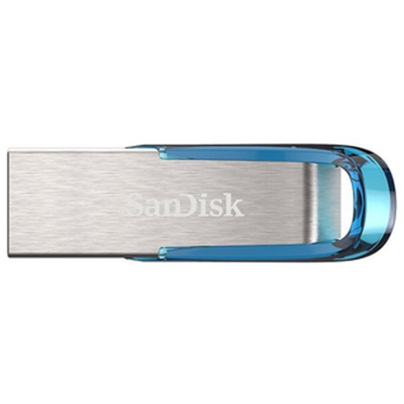 SanDisk Ultra Flair lecteur USB flash 32 Go USB Type-A 3.2 Gen 1 (3.1 Gen 1) Bleu, Argent