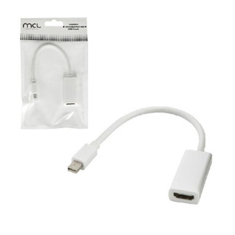 MCL CG-292CZ câble vidéo et adaptateur 0,1 m mini DisplayPort HDMI Blanc