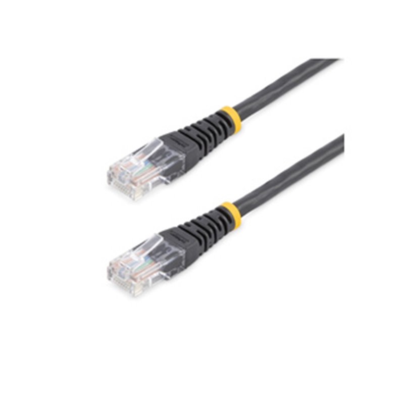 StarTech.com Câble patch UTP Cat5e de 15 m avec RJ45 moulé noir - Cordon de connexion de 15 m