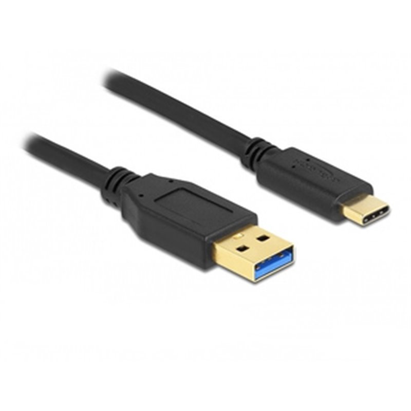 DeLOCK 84004 câble USB 2 m USB 3.2 Gen 1 (3.1 Gen 1) USB A USB C Noir