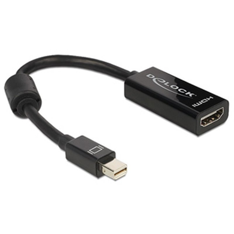 DeLOCK Adapter mini Displayport / HDMI 0,18 m HDMI Type A (Standard) Noir