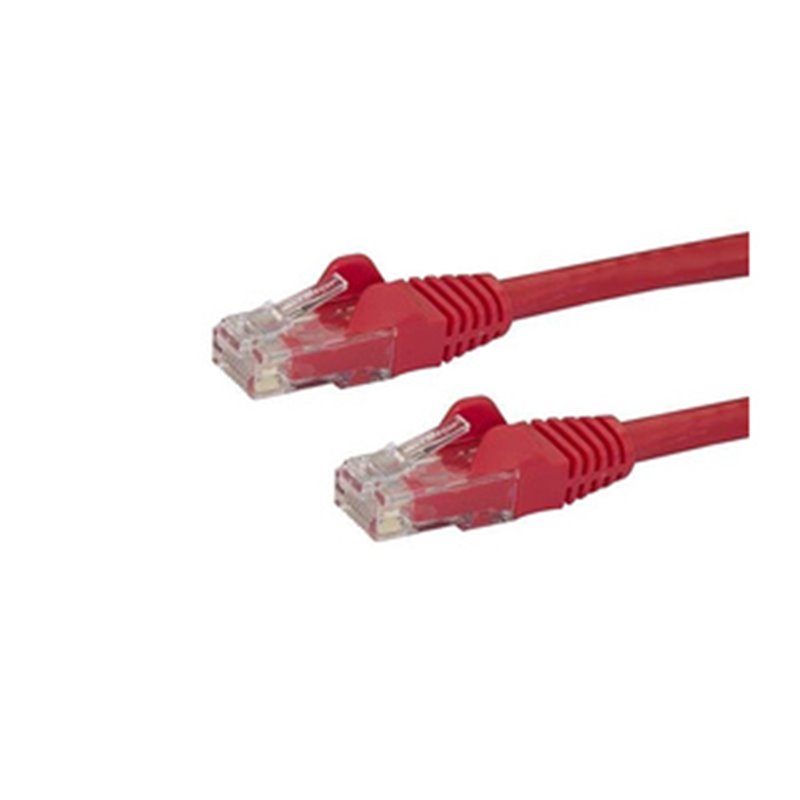 StarTech.com Câble réseau Cat6 Gigabit UTP sans crochet de 2m - Cordon Ethernet RJ45 anti-accroc - M/M - Rouge