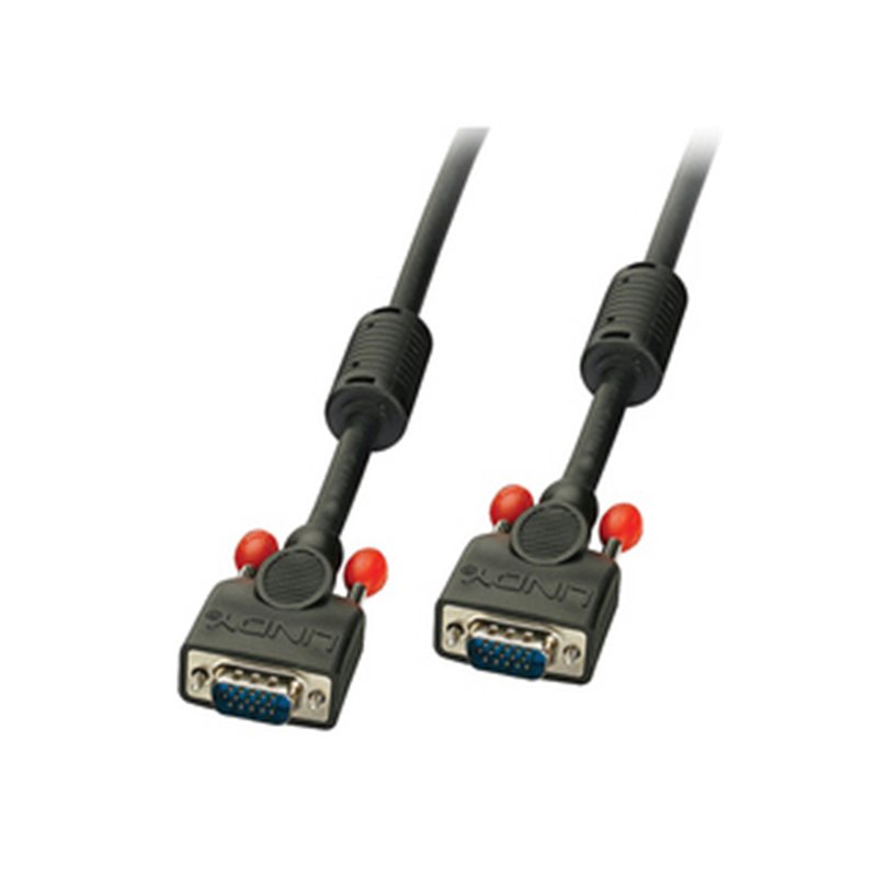 Lindy 36371 câble VGA 0,5 m VGA (D-Sub) Noir