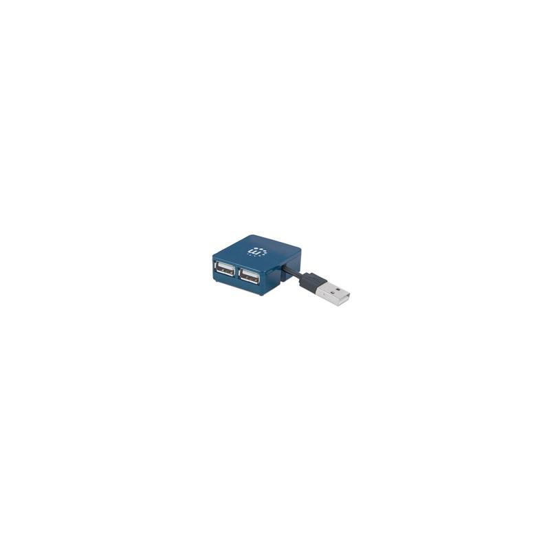 Manhattan 160605 hub & concentrateur USB 3.2 Gen 1 (3.1 Gen 1) Type-A 480 Mbit/s Noir