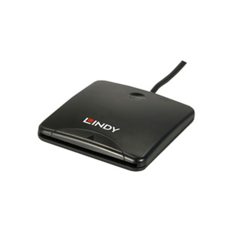 Lindy 42768 lecteur de carte magnétique Noir USB