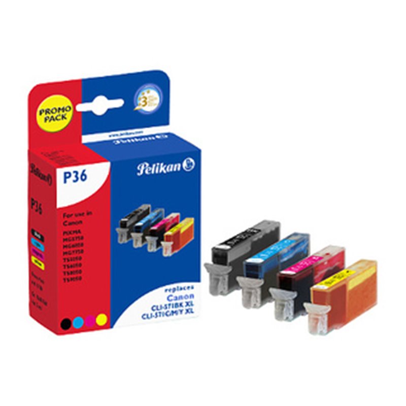 Pelikan 4111784 PagePack Photo noire, Photo gris, Photo magenta, Jaune photo