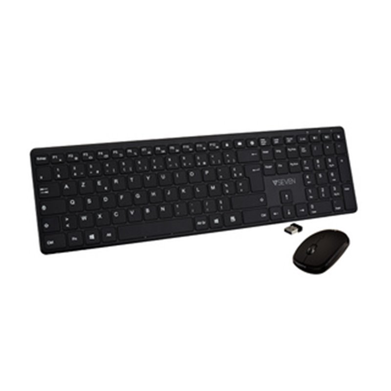 V7 CKW550FRBT clavier Souris incluse Universel USB + Bluetooth AZERTY Français Noir