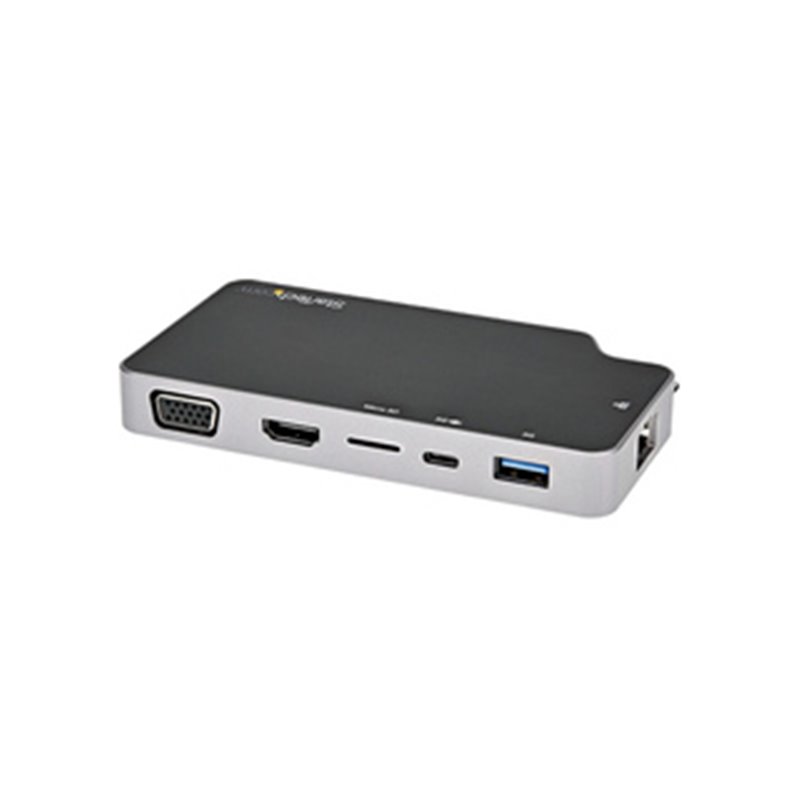 StarTech.com Adaptateur Multiport USB C - USB-C vers 4K HDMI ou VGA avec 100W Power Delivery Pass-through, 2-Port 10Gbps