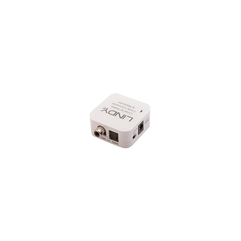 Lindy 70411 changeur de genre de câble Toslink RCA Blanc