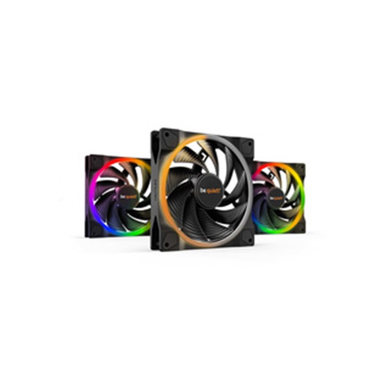 be quiet! Light Wings | 140mm PWM Triple Pack high-speed Boitier PC Ventilateur 14 cm Noir 3 pièce(s)