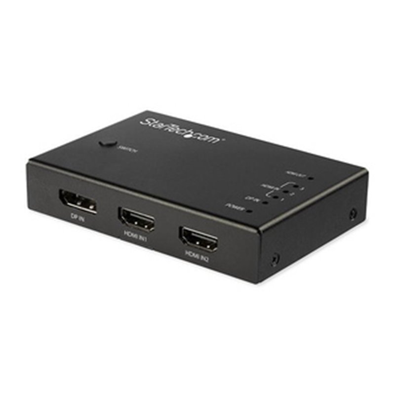 StarTech.com Switch commutateur HDMI 4K 60 Hz à 4 entrées - 3x HDMI 1x DisplayPort