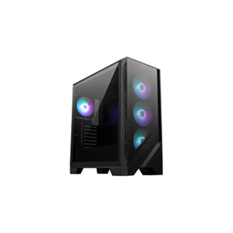 MSI MAG FORGE 320R AIRFLOW unité centrale Micro Tower Noir, Transparent