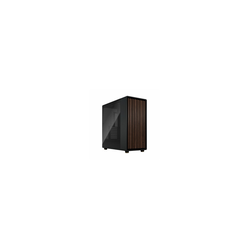 Fractal Design FD-C-NOR1X-02 unité centrale Midi Tower Noir, Charbon de bois