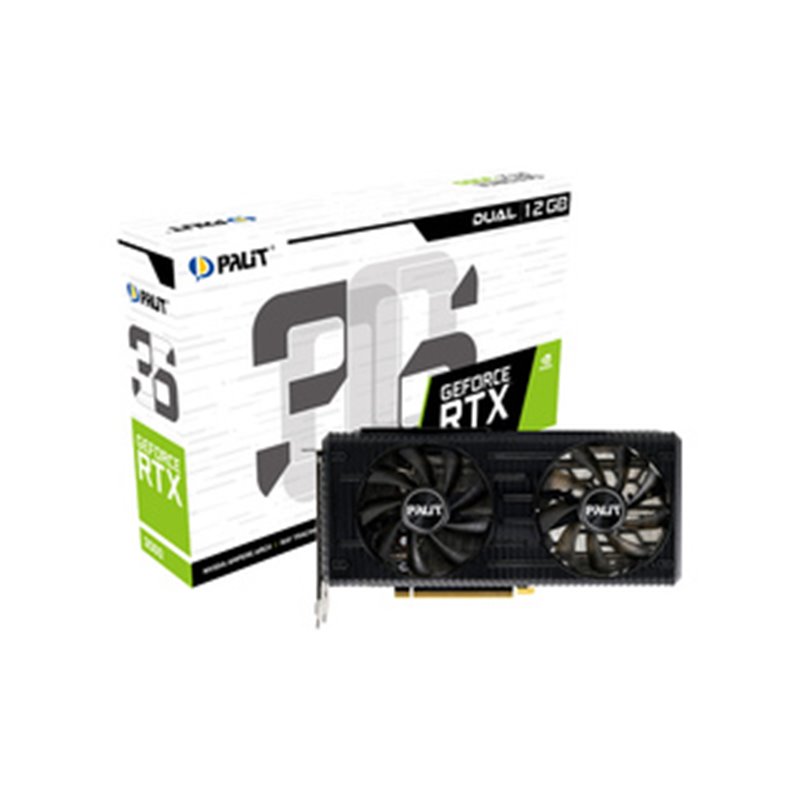 Palit NE63060019K9-190AD carte graphique NVIDIA GeForce RTX 3060 12 Go GDDR6