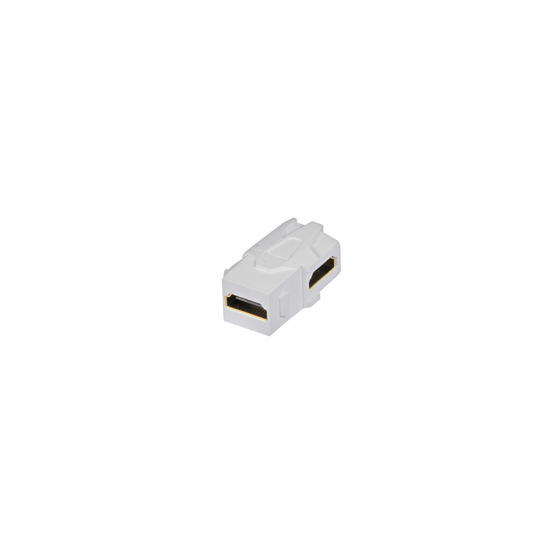 Lindy 60490 câble vidéo et adaptateur HDMI Blanc