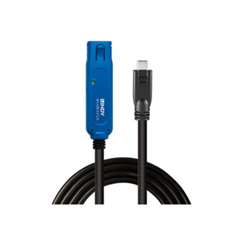 Lindy 43381 câble USB USB 3.2 Gen 1 (3.1 Gen 1) 8 m USB C USB A Noir, Bleu