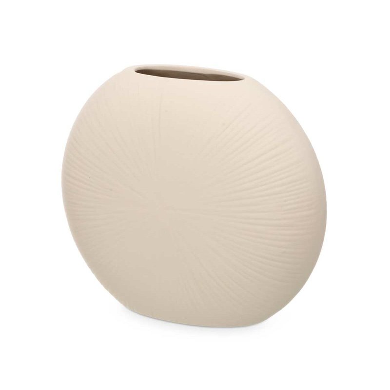 Image secondaire de Vase Beige Céramique 29 x 26 x 11 cm (4 Unités) Circulaire