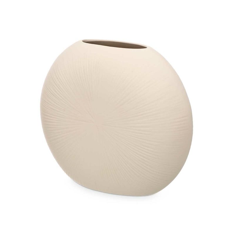 Image secondaire de Vase Beige Céramique 36 x 34 x 16 cm (2 Unités) Circulaire