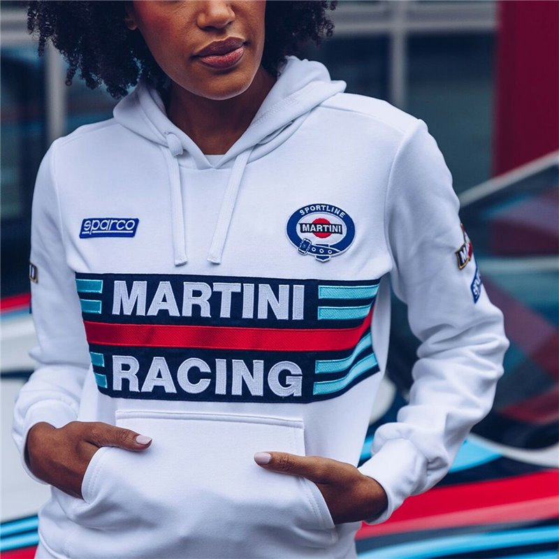 Image secondaire de Sweat à capuche femme Sparco Martini Racing Blanc