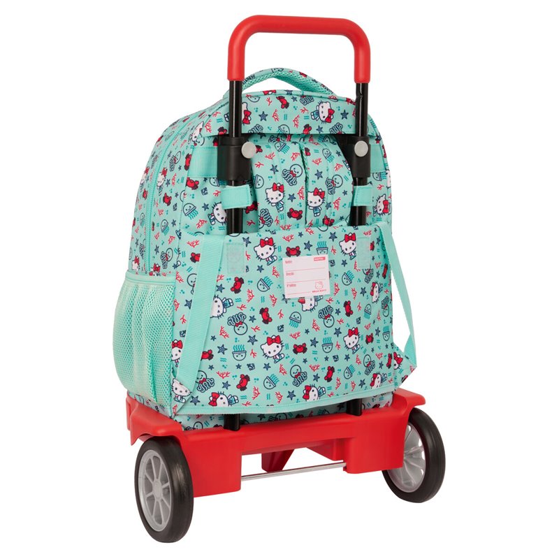 Image secondaire de Cartable à roulettes Hello Kitty Sea lovers Turquoise 33 X 45 X 22 cm