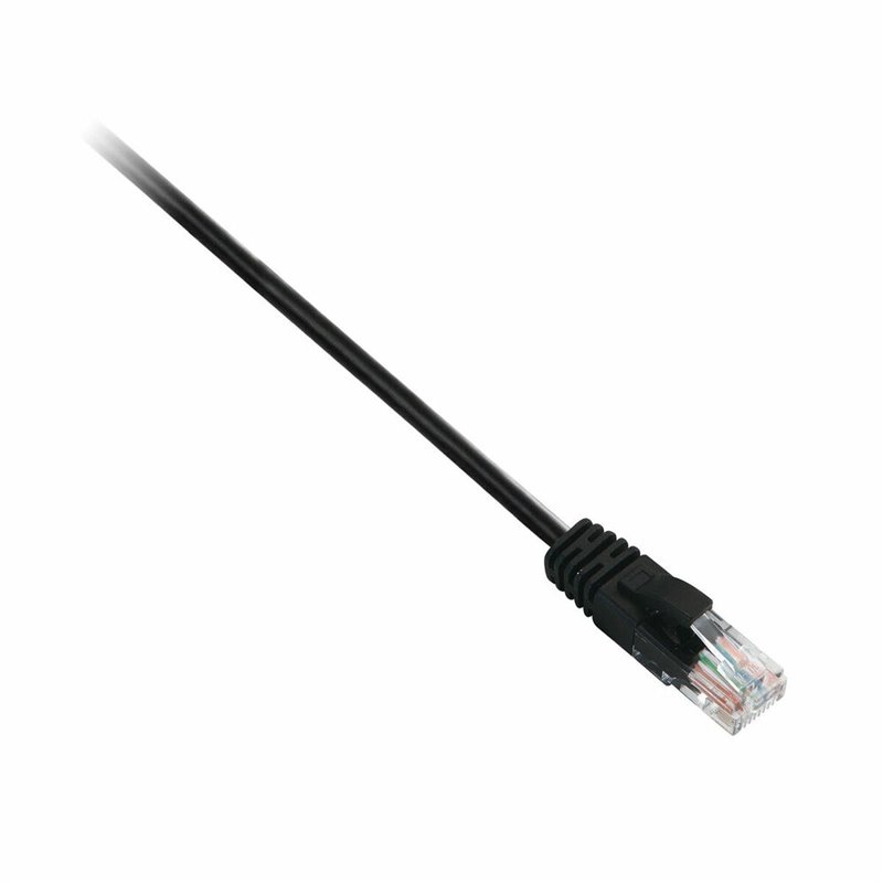 V7 Câble RJ45 Cat6 non blindé (UTP) RJ45 mâle vers RJ45 mâle, noir 2m 6.6ft