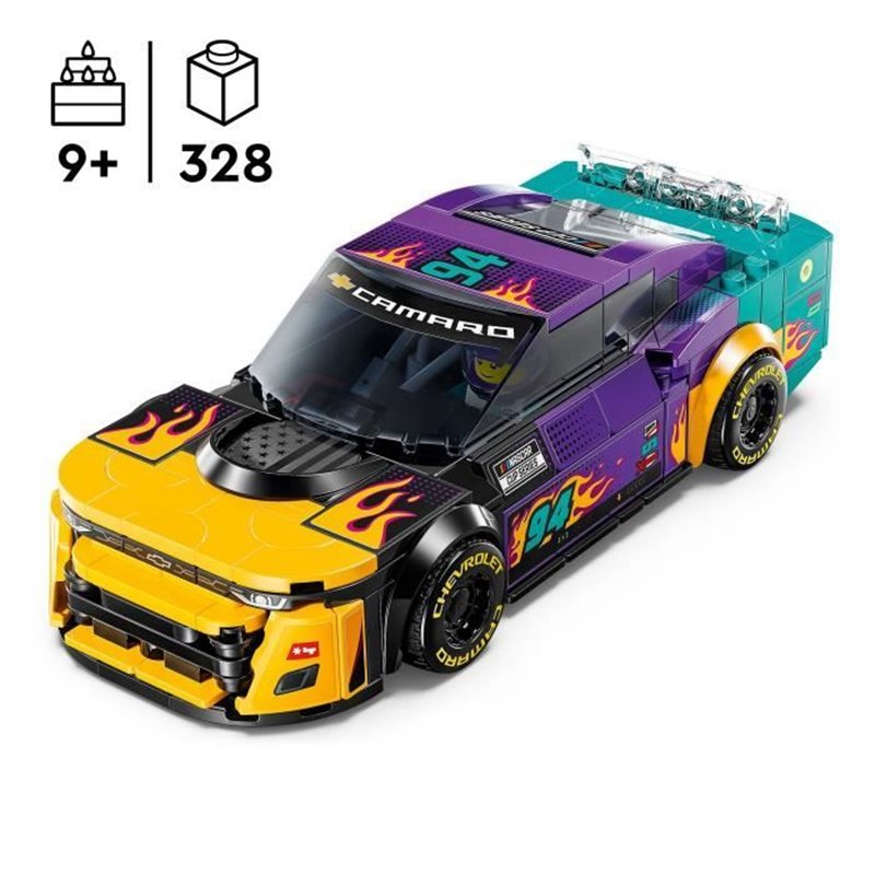 Image secondaire de LEGO Speed Champions 76935 NASCAR Next Gen Chevrolet Camaro ZL1 - Set Voiture de Course