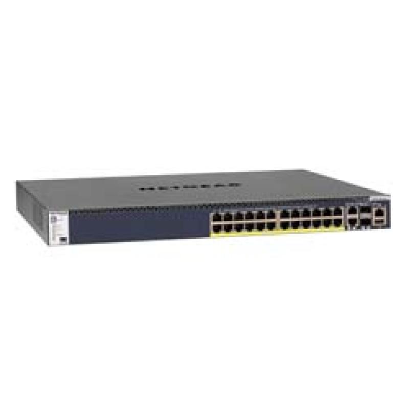 NETGEAR M4300-28G-PoE+ Géré L3 Gigabit Ethernet (10/100/1000) Connexion Ethernet, supportant l'alimentation via ce port 