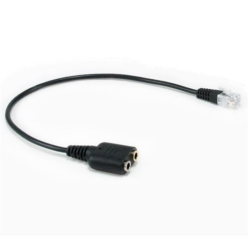 Equip 147944 câble audio 0,25 m RJ-9 2 x 3.5mm Noir