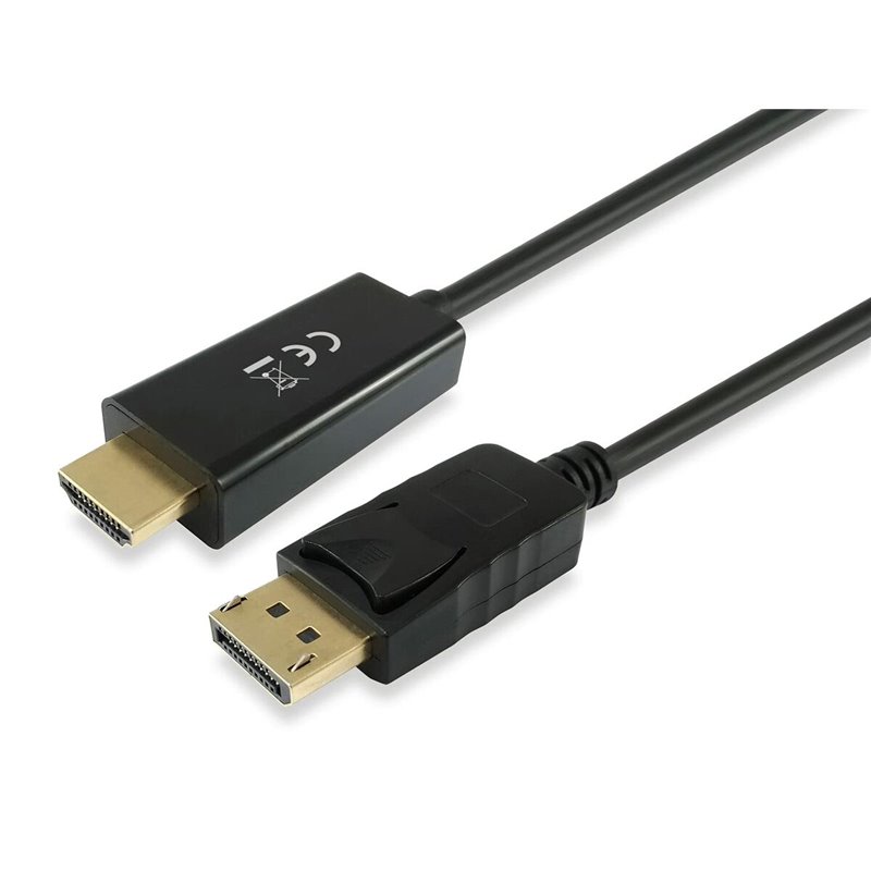 Image secondaire de Equip 119391 câble vidéo et adaptateur 3 m DisplayPort HDMI Noir