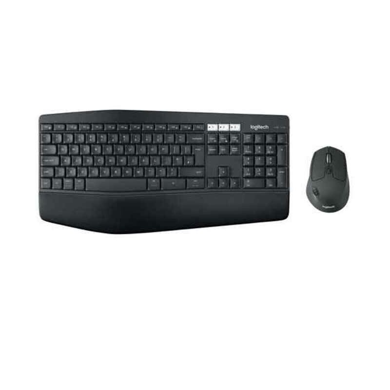 Logitech MK850 Performance clavier Souris incluse RF sans fil + Bluetooth QWERTY Espagnole Noir