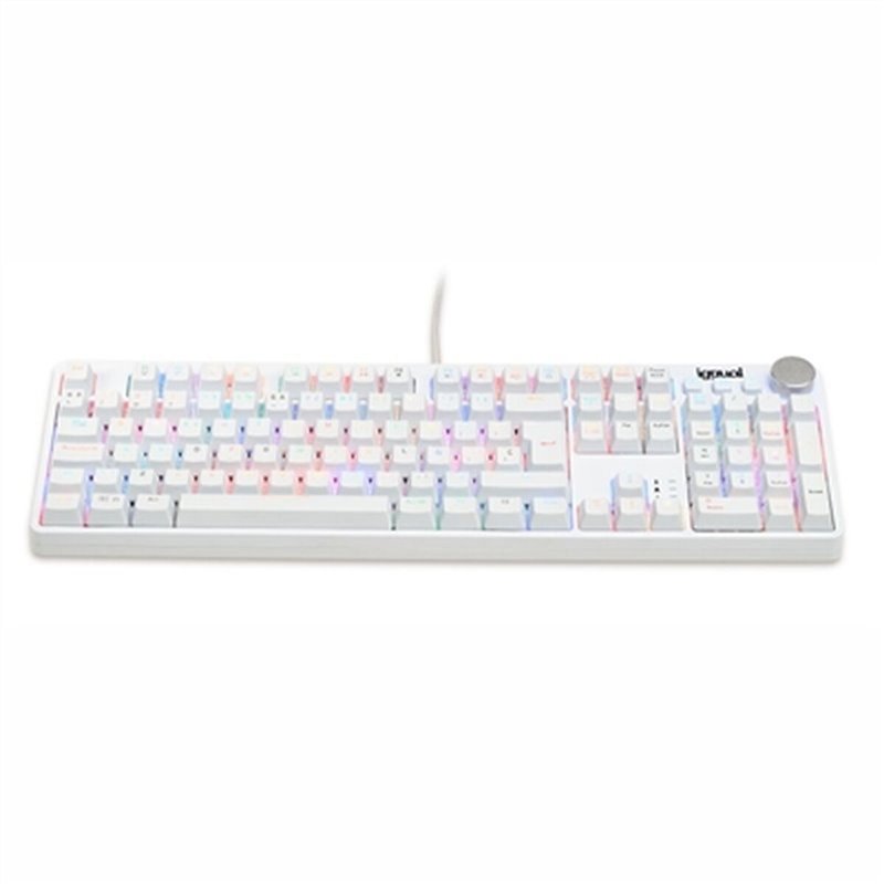 iggual IGG317976 clavier USB QWERTY Espagnole Blanc