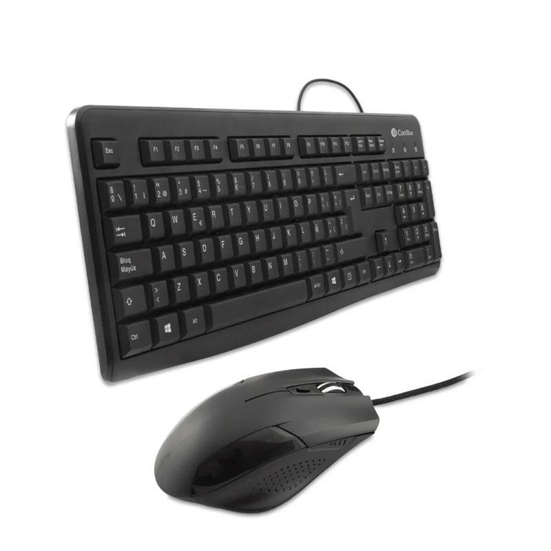 Image secondaire de CoolBox COO-KTR-01U clavier Souris incluse USB QWERTY Noir