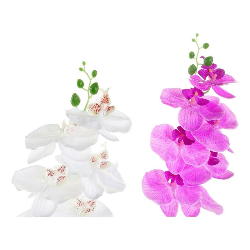 Image secondaire de Plante décorative DKD Home Decor Grès Orchidée 21 x 21 x 82 cm (2 Unités) (12 Unités)