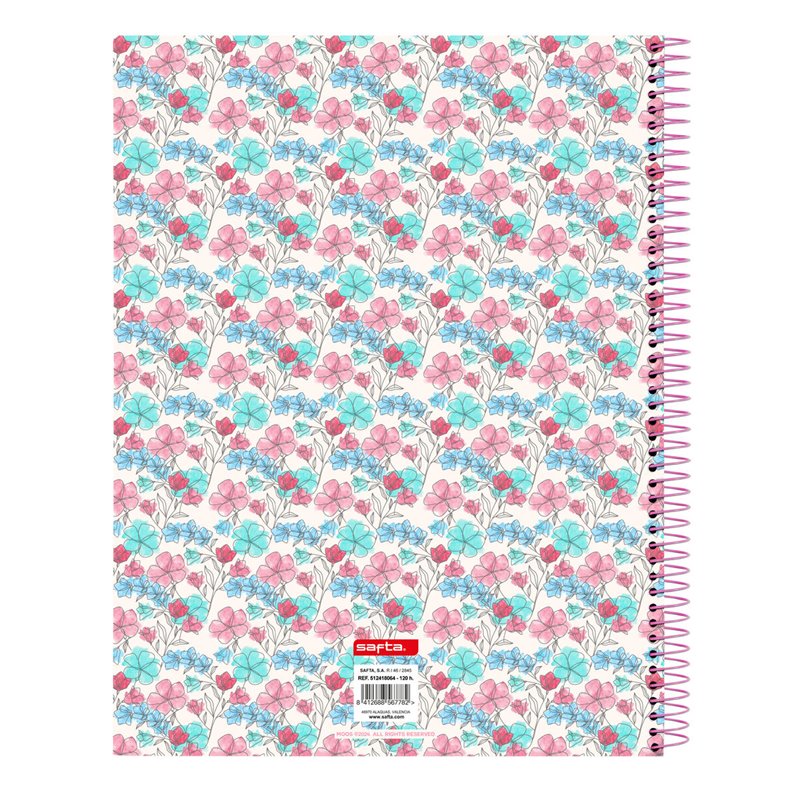 Image secondaire de Carnet Moos Flores Multicouleur A4 120 Volets