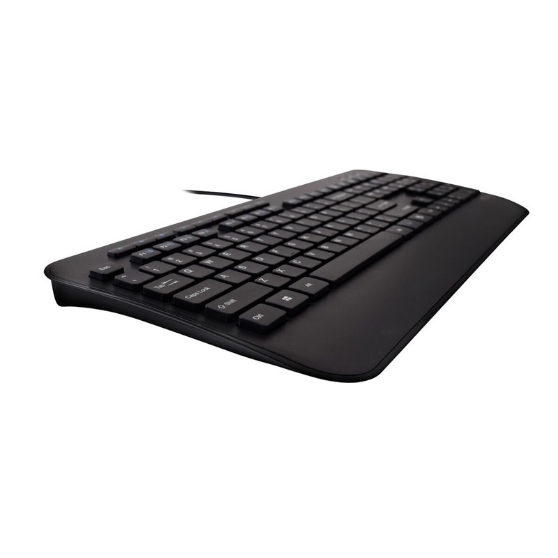 Image secondaire de V7 Clavier USB grande taille avec repose-mains et souris ambidextre - ES